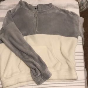 Soft half zip up hoodie